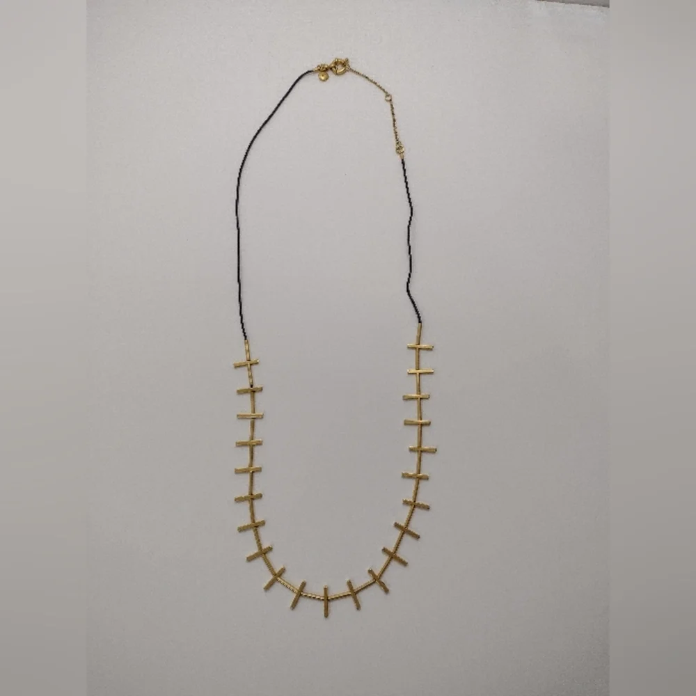 Madewell Women's Gold Tone And Black Necklace - Picture 2 of 7